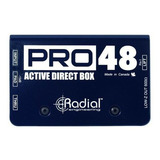 Radial Pro48 Activo 48volt Caja De Compacta Directa