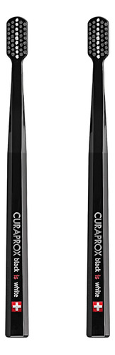 Cepillo Ultra Suave Curaprox Duo Pack Black Is White Negro/negro