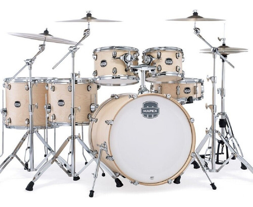 Batería Mapex Mars Natural Satin Sin Fierros Musicapilar