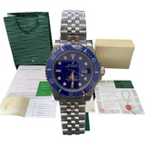  Reloj Rolex Submariner Azul Automatico Zafiro Azul 41mm