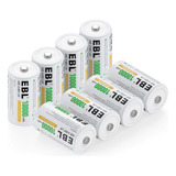 Paquete De 8 Baterias Recargables Ni-mh D De 10000 Mah