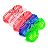 Óculos Com Led Neon Cores Sortidas Kit 6 Unidades Balada