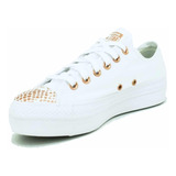 Converse Ox Plataforma Blancas Snake Toe Serpiente Cobre