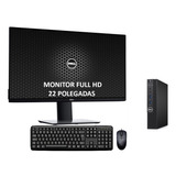 Cpu Dell 3050 Mini Core I5 7ger 16gb 240ssd + Monitor 22pol