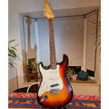 Squier Stratocaster Zurda Left-handed Sunburst