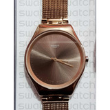 Reloj Swatch Skin Dorado Acero Ultra Delgado Para Dama