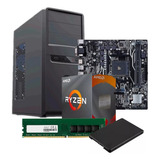 Pc Gamer Ryzen 5 4600g A320m 8gb Ssd 240gb Gabinete