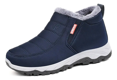 Zapatos De Algodón 2024 Azul Cálido De Invierno Para Hombre