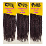 Cabelo Havana Mambo Twist 300gr Black Beauty - 3 Pacotes