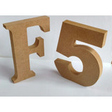 Kit 15 Letras Mdf Cru 12cm X 15mm Nomes 