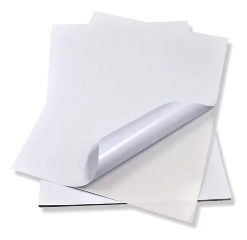 Papel Adhesivo Impresora Tinta 50 Hojas Carta