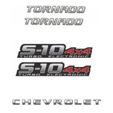 Emblema Adesivo S10 4x4  - Tornado E Faixa Chevrolet 