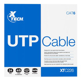 Cable De Red Cat6 Utp 305 Mts 24 Awg Xtech