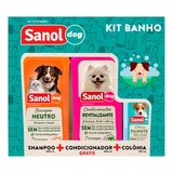 Kit Pet Sanol Dog Shampoo + Condicionador + Colonia P/ Cães