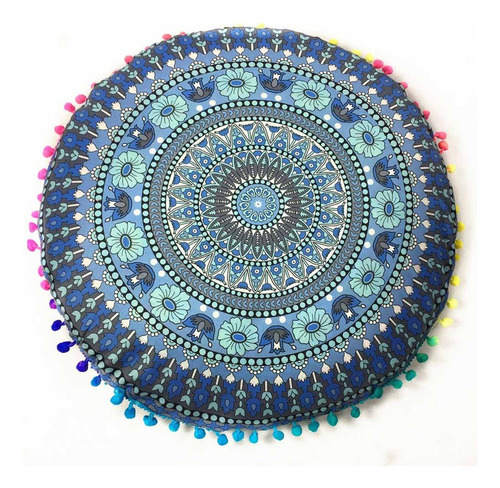 1 Alfombra De Suelo Y Mandala India Redonda Estilo Boho