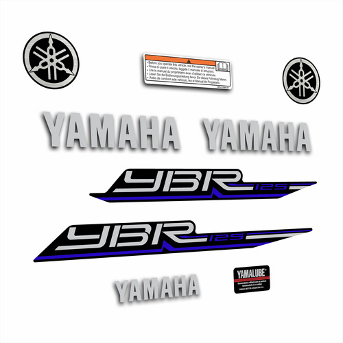 Calcos Yamaha Ybr 125 Ed 2016/20 Kit Colores Personalizados