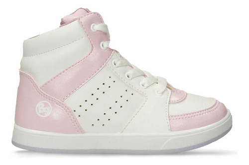 Tenis Casuales Blanco-lila Bubblegummers Qanela Niña