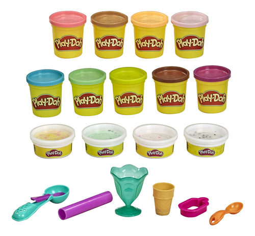 Play-doh Bulk Colors - Paquete (13 Unidades) De Compuesto D.