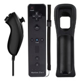 Kit Controle Para Wii Compatível  Remote + Nunchuck + Brinde