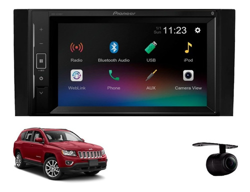 Central Multimidia Pioneer Jeep Compass 2011 2012 2013