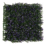 Cerco Muro Pared Planta Artificial Hojas Violetas 50x50cm Uv