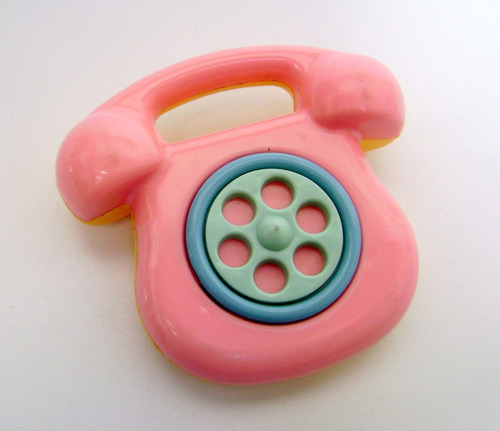 Sonajero Bebe Maraca Años 1990 Forma Viejo Telefono Boedo
