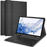 Funda Con Teclado P/galaxy Tab S8 Plus 2022 /tab S7 Fe 2021