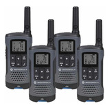 Kit 4 Radios Motorola T200 Con Auriculares Manos Libres