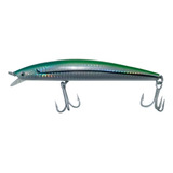 Isca Sea Minnow 15cm 33g Pesca Oceanica Sea Fishing Cor Green Black Line