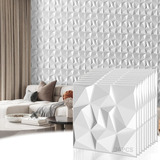 Paneles Decorativos 3d De 50x50cm Para Pared 36piezas Blanco
