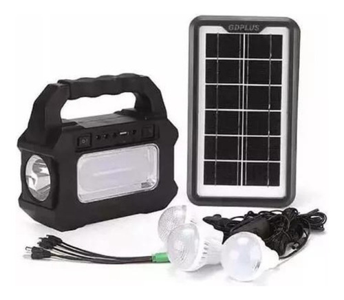 Lampara Solar Mini Planta Cargador De Celulares Mor-8017