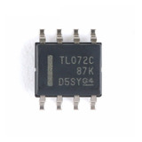 Circuito Integrado Tl072c Smd Sop8 Jfet Amp. Op. Doble Tl072