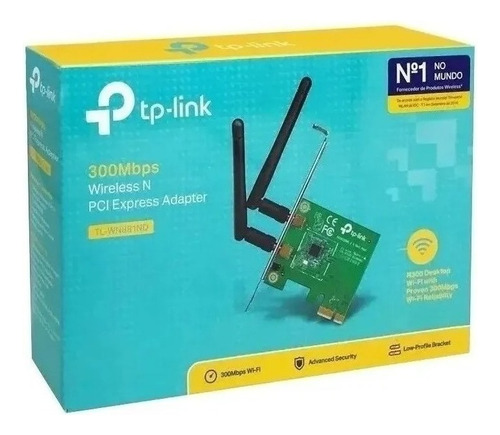 Adaptador Pci Express Wireless N De 300mbps Tl-wn 881nd