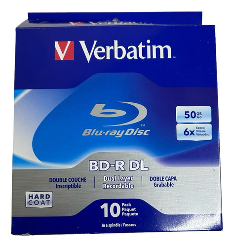 Verbatim Blue Ray 50 Gb 10 Discos Virgenes