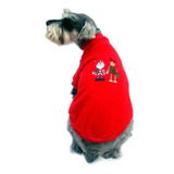 Suéter Polar Navidad Rojo Perro Bordado Talla 6 Pet Pals