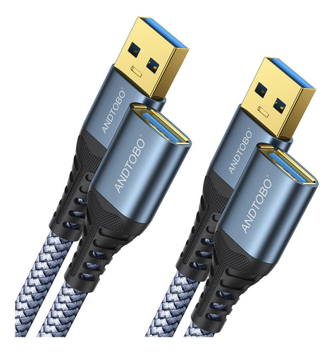 Andtobo 2 Pack Usb Extension Cable 3.3ft, Usb 3.0 Type A Mal