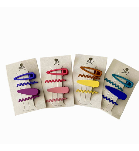 4 Broches Cuca Pasador Clips Para Cabello