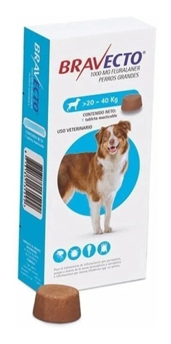 Antipulgas Para Perro Bravecto 20-40kg