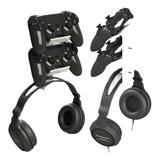 Suporte De Parede Para 2 Controles E Headset Xbox Ps4 Ps3 