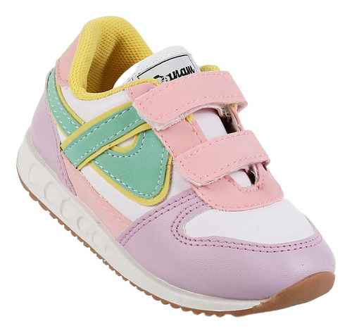 Tenis Moda Niña Multicolor Tacto Piel Panam 15503807