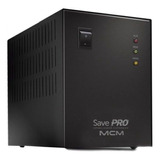 Estabilizador 220v Para 220v Mcm 1500va Save Pro Cor Preto