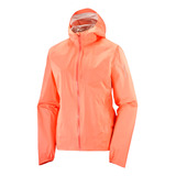 Campera Rompeviento Salomon Bonatti 10k Impermeable Mujer