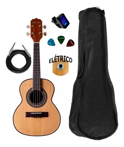 Kit Cavaco Rozini Rc10 Acústico Fosco Caixa Larga Acessórios