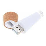 Tapon Corcho Luz Led Usb Recargable Vino