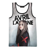 Playeras Sin Mangas Estampadas En 3d De Avril Lavigne
