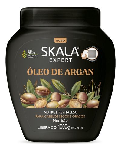 Creme De Tratamento Skala Óleo De Argan Nutrição Pote 1kg