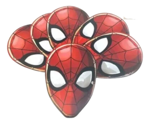 Mascaras Infantil Spiderman 6 Unidades Fiestas Cumpleaños