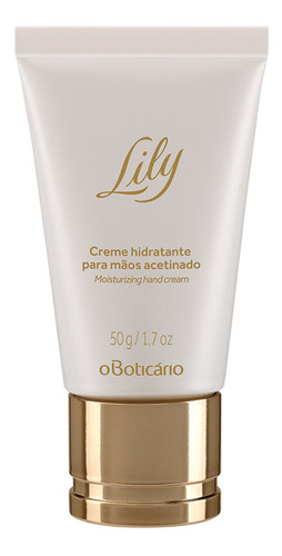 O Boticario Lily Creme Hidratante Para Maos Acetinado 50g