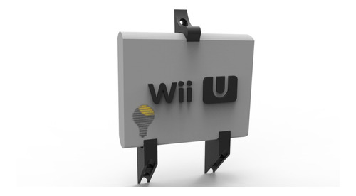 Soporte De Muro Pared Consola Wii U 3d Pla