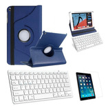 Capa/teclado/pel Para iPad 9a Geração 10.2 2021 - Azul